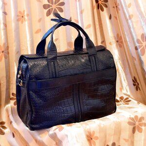 Tuscan Black Leather Briefcase